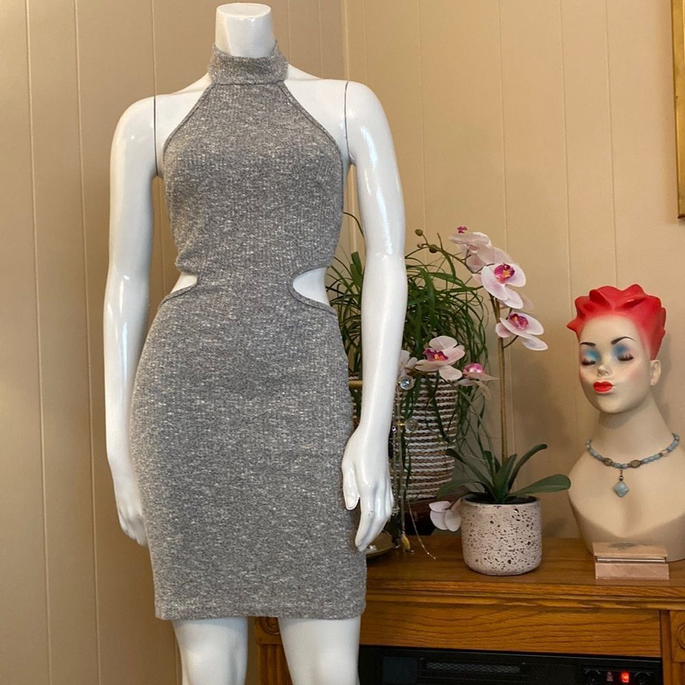 Fashion Nova Cut-out Sweater Dress